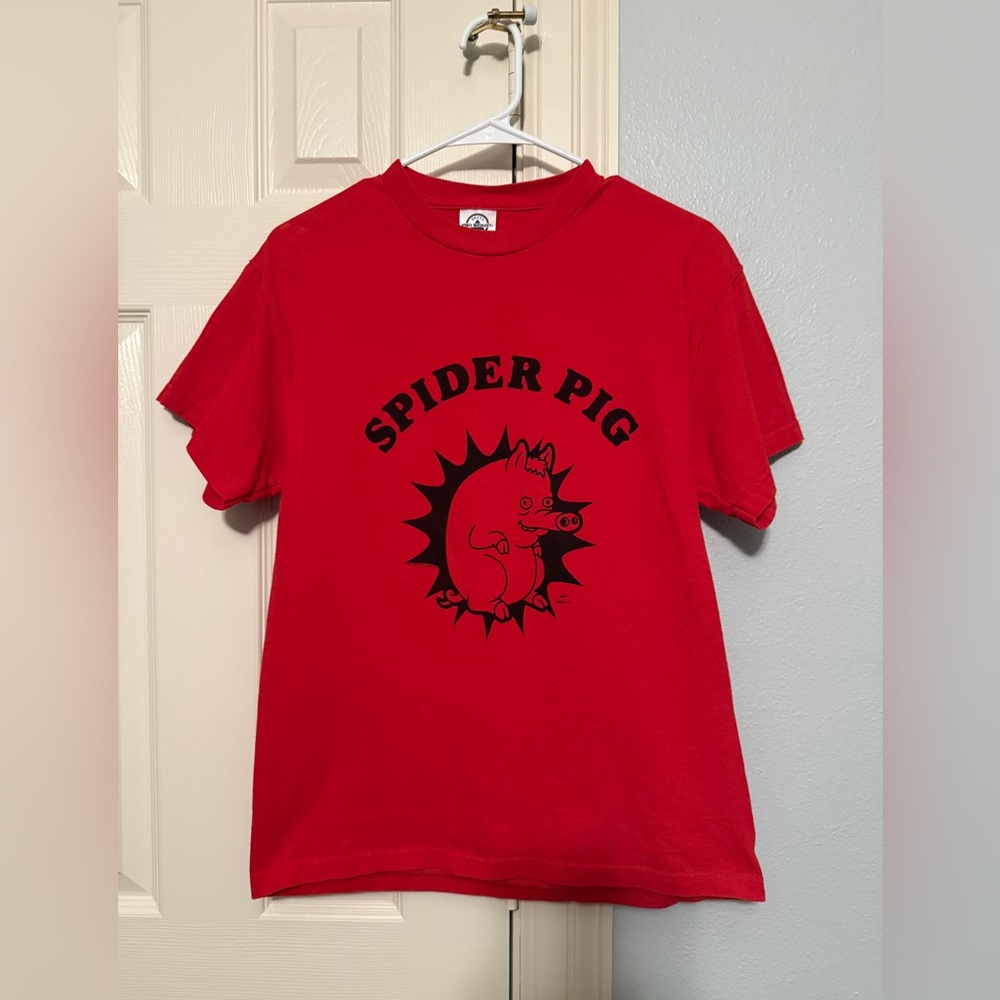 Matt Groening Simpsons Spider Pig T-Shirt 2007 Fox Large